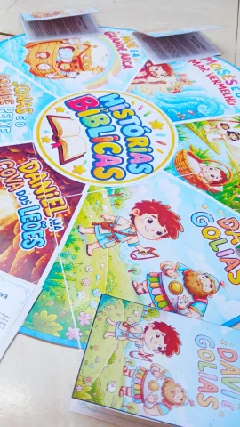 Tapete Histórias Bíblicas Infantil Histórias para ministério infantil — amostra 3: Um recurso pedagógico lúdico e visual…