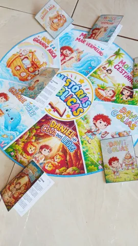 Tapete Histórias Bíblicas Infantil Histórias para ministério infantil — amostra 5: Um recurso pedagógico lúdico e visual…