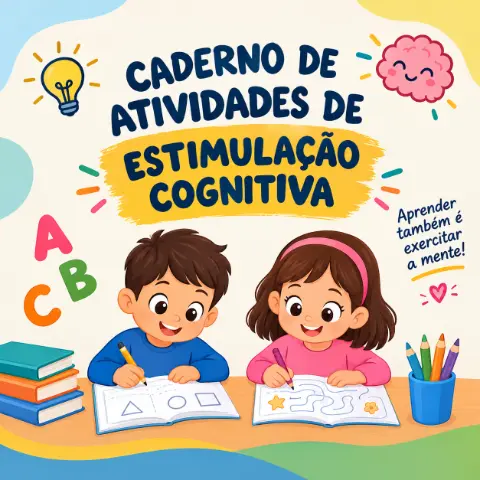 TDHA - Caderno de Atividades de Estimulação Cognitiva — capa do material