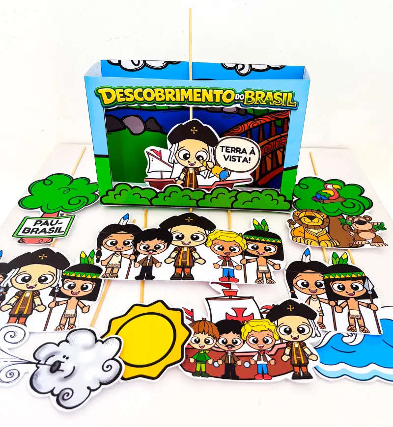Teatrinho Descobrimento do Brasil: PDF com Palitoches — amostra 4: Para quem é indicado