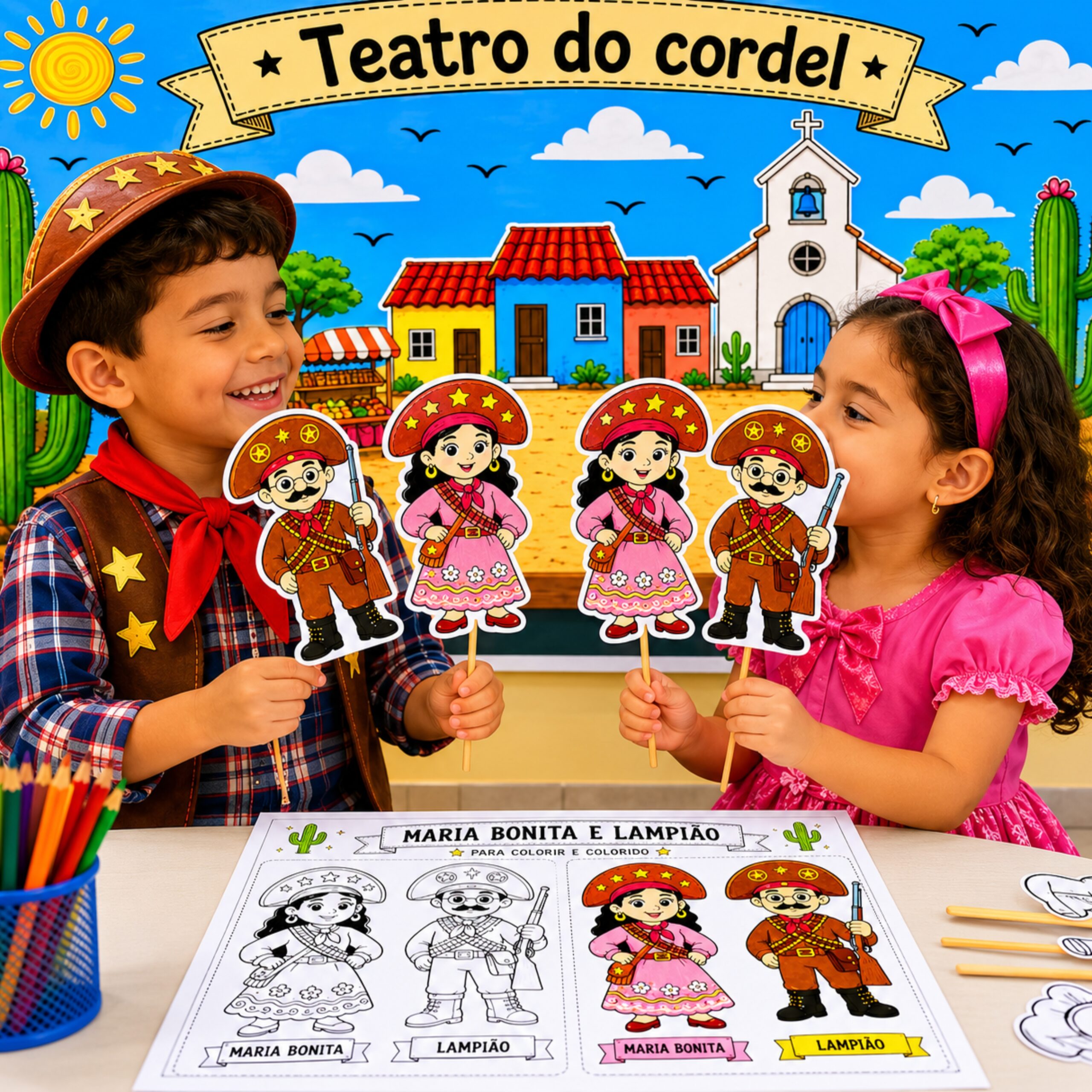 Teatro do codel - painel interativo – PDF para Imprimir | Educação Infantil — capa do material