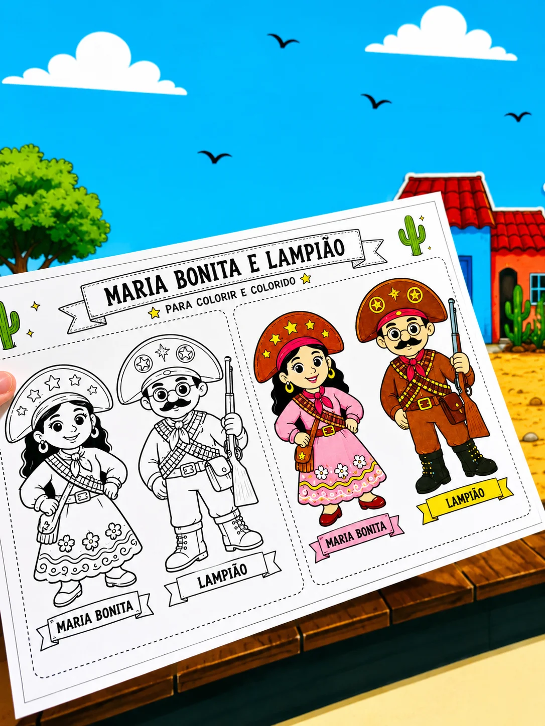 Teatro do Cordel Educação Infantil em PDF — amostra 2: Painel interativo para contação de histórias inspirado no cordel…
