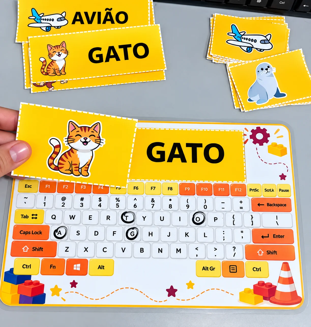 Teclado das Palavras – Recurso Pedagógico de Alfabetização Infantil — amostra 3: Recurso pedagógico lúdico para trabalhar…