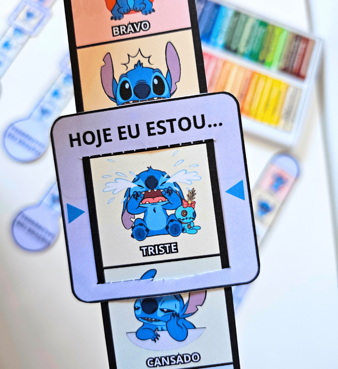 Termômetro das Emoções Stitch: PDF para Imprimir — amostra 5: Ajude as crianças a reconhecer e comunicar sentimentos com o…