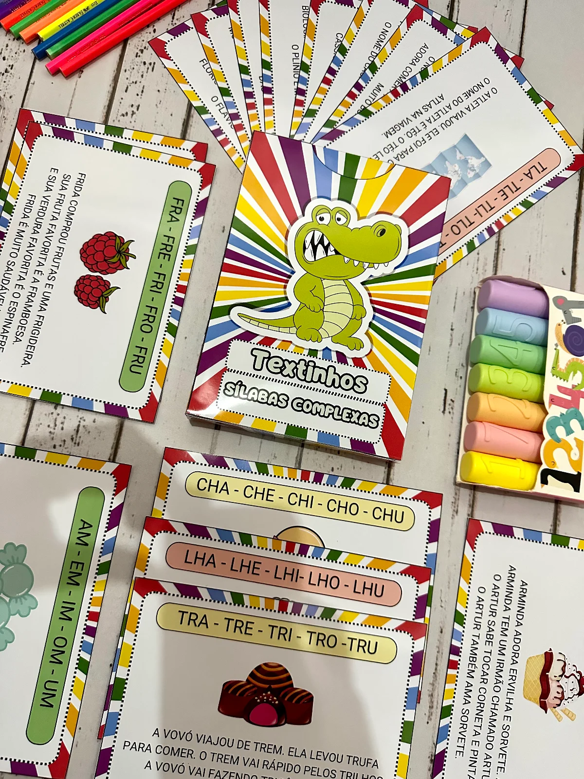 Textinhos: Sílabas complexas (26 Textos para Alfabetização) — Alfabetização para Educação Infantil: 26 textos curtos…