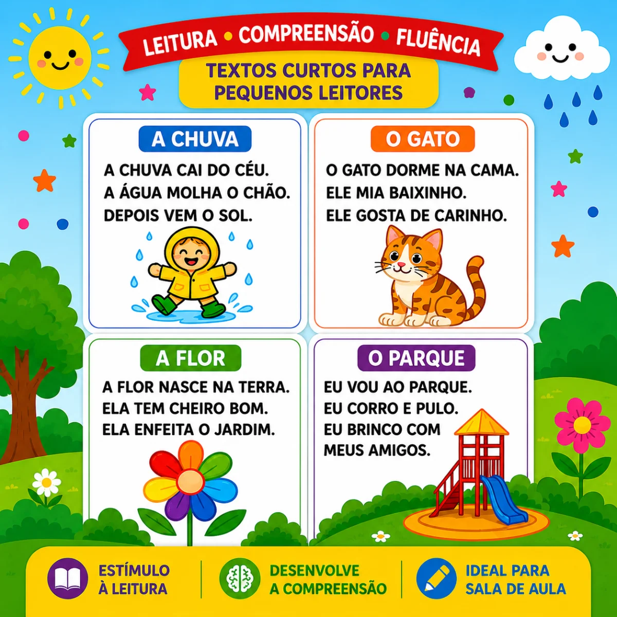 Textos Ampliados 1º, 2º e 3º Ano — amostra 1: Os Textos Ampliados com Separação de Sílabas auxiliam o processo de… Textos Ampliados 1º, 2º e 3º Ano — amostra 1: Os Textos Ampliados com Separação de Sílabas auxiliam o processo de…