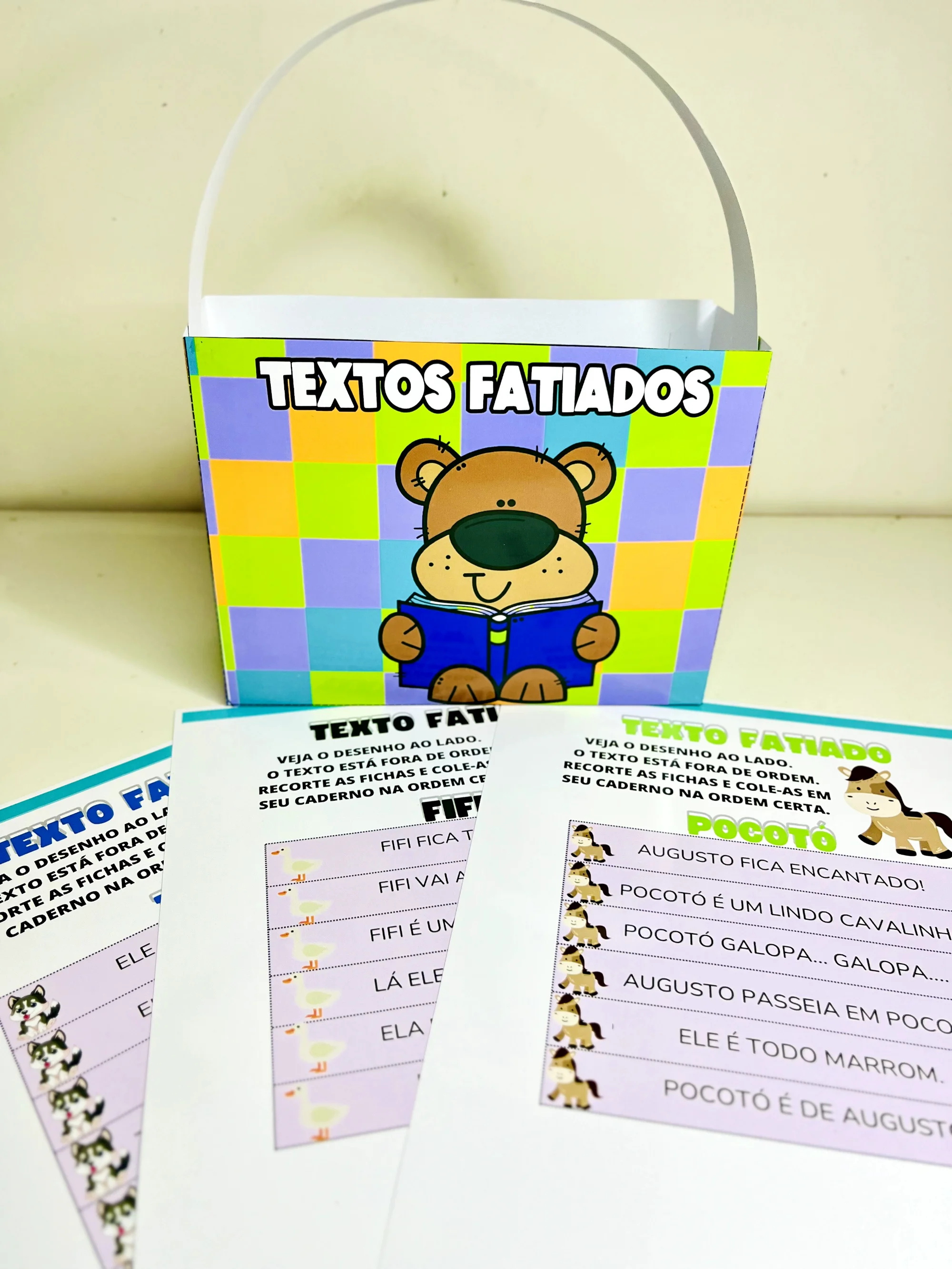 TEXTOS FATIADOS COM MALETINHA – ALFABETIZAÇÃO ANOS INICIAIS — capa do material