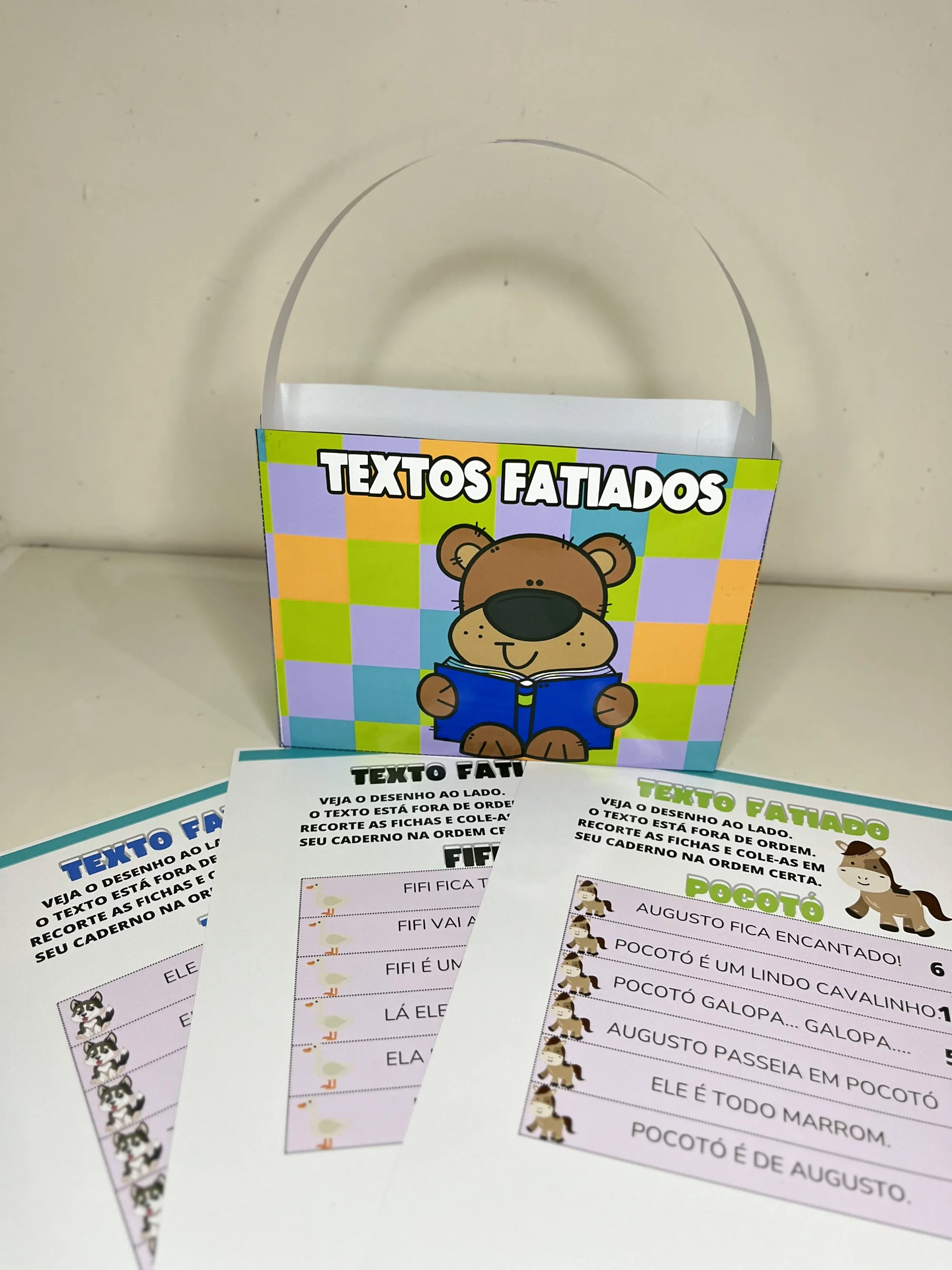 Textos Fatiados com Maletinha – Material Pedagógico — amostra 2: Sobre o Textos Fatiados com Maletinha