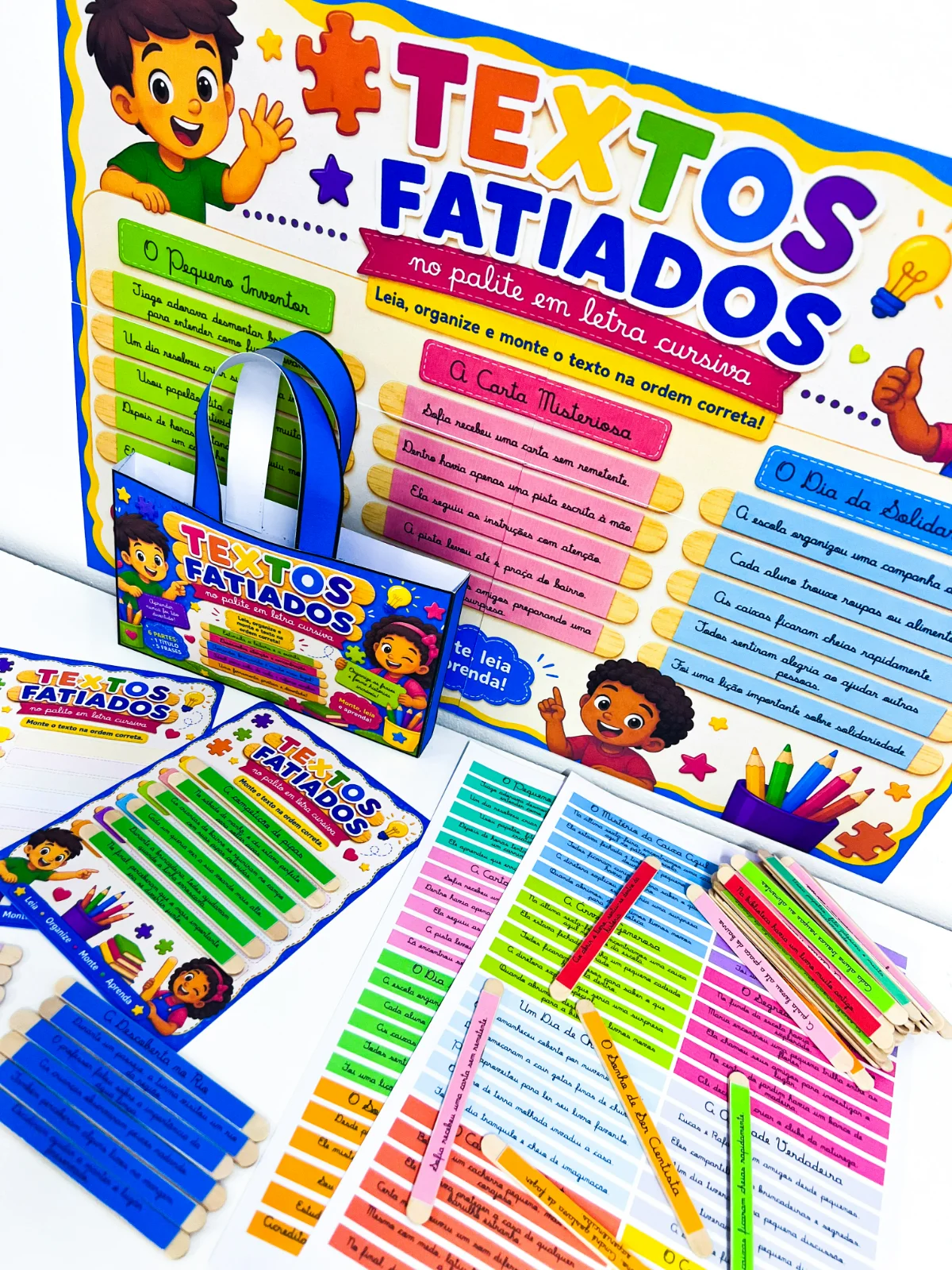 Textos Fatiados no Palito Letra Cursiva | Alfabetização — amostra 3: Para quem é indicado