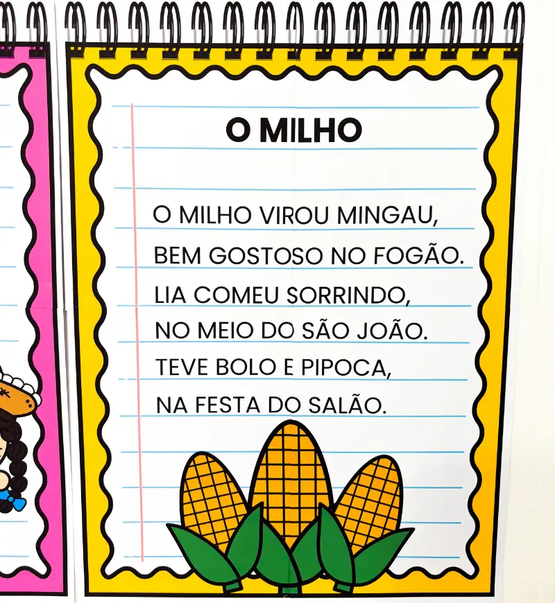 Textos Juninos para Alfabetização: Cartazes de Leitura — amostra 5: Trabalhe leitura, rimas e oralidade com 10 cartazes de…