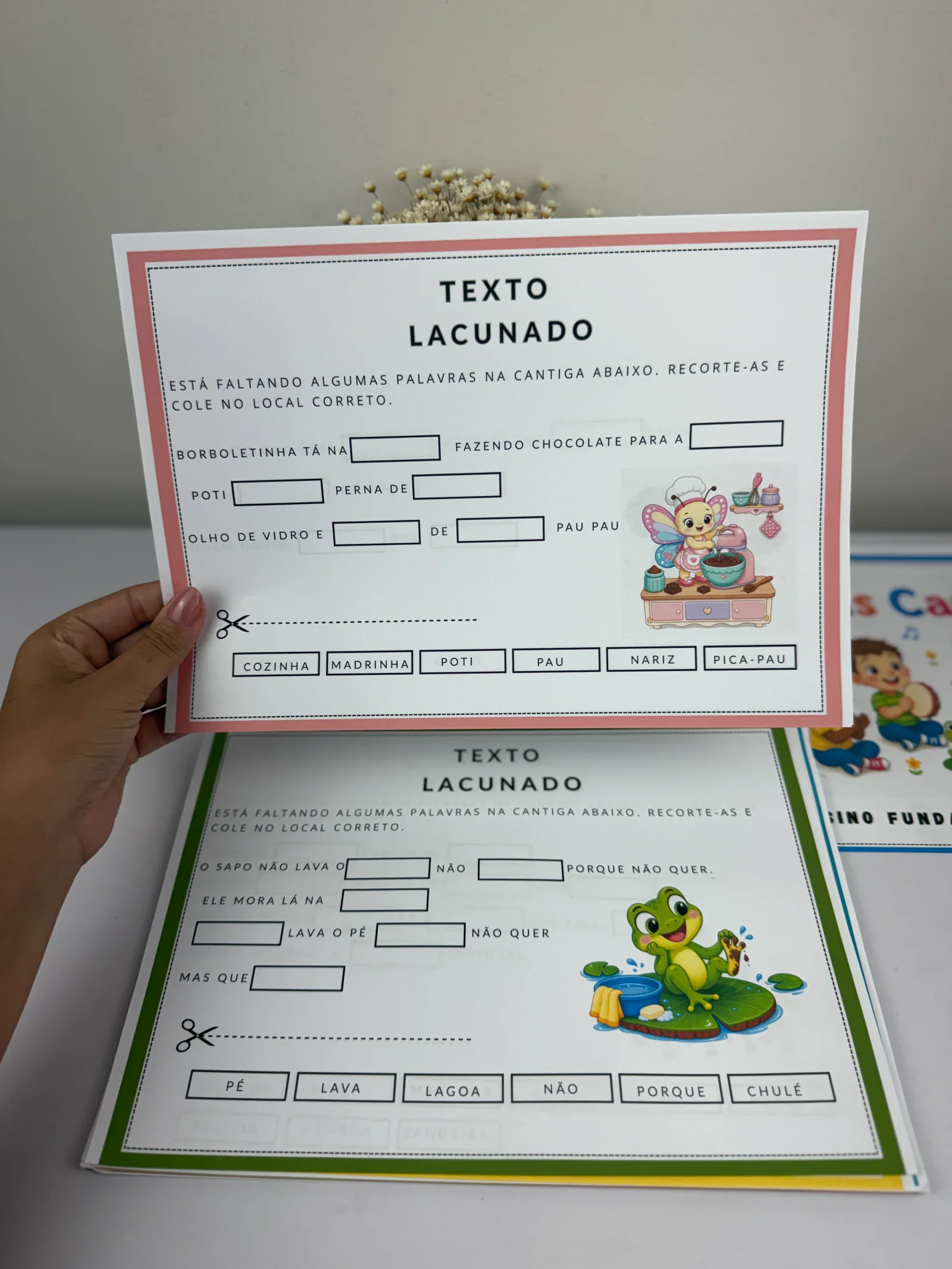 TEXTOS LACUNADOS – CANTIGAS- ATIVIDADE LUDICA ANOS INICIAIS — amostra 3: Uma proposta lúdica para trabalhar leitura,…