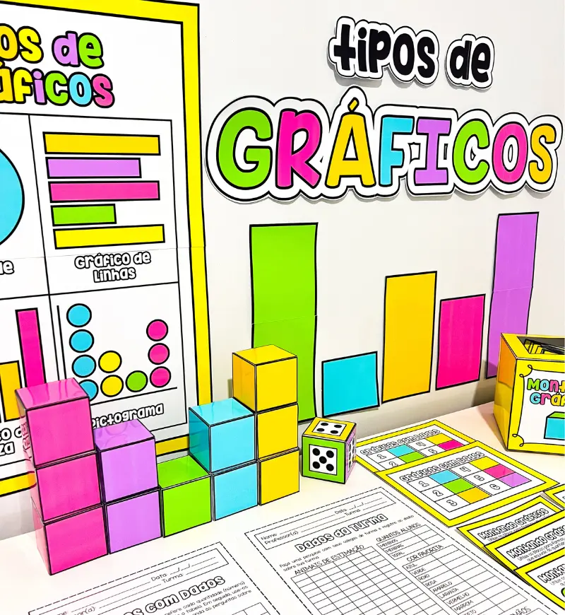 Tipos de Gráficos: Kit com Atividades e Painéis para Imprimir — Alfabetização para Educação Infantil: Explore a leitura e a…