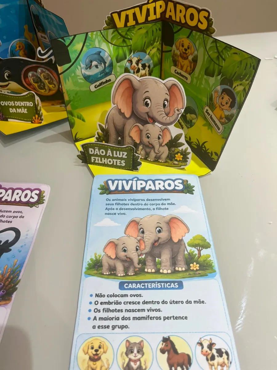 Tipos de Reprodução dos Animais - Maquete Triorama Ciências — amostra 7: E se a aula de Ciências pudesse sair do papel
