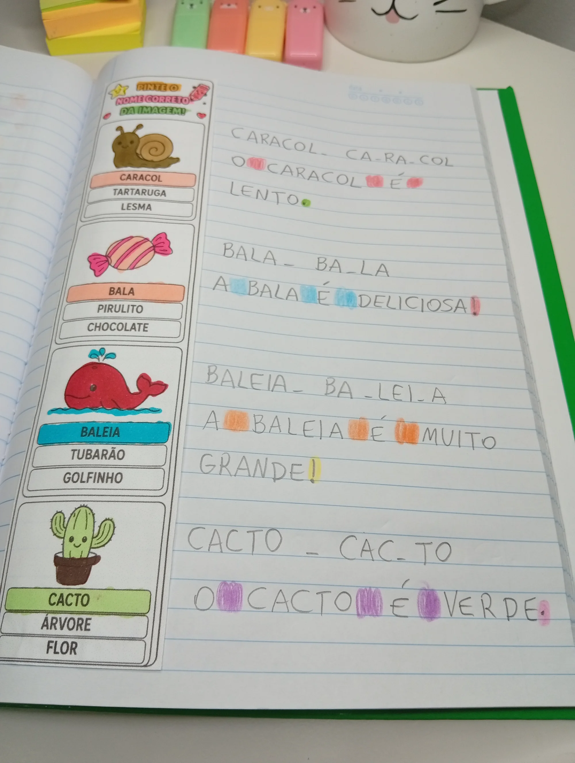 TIRAS PINTE O NOME CORRETO DA IMAGEM- ATIVIDADE DE ALFABETIZAÇÃO — amostra 5: Pinte o Nome Correto da Imagem – atividade de…