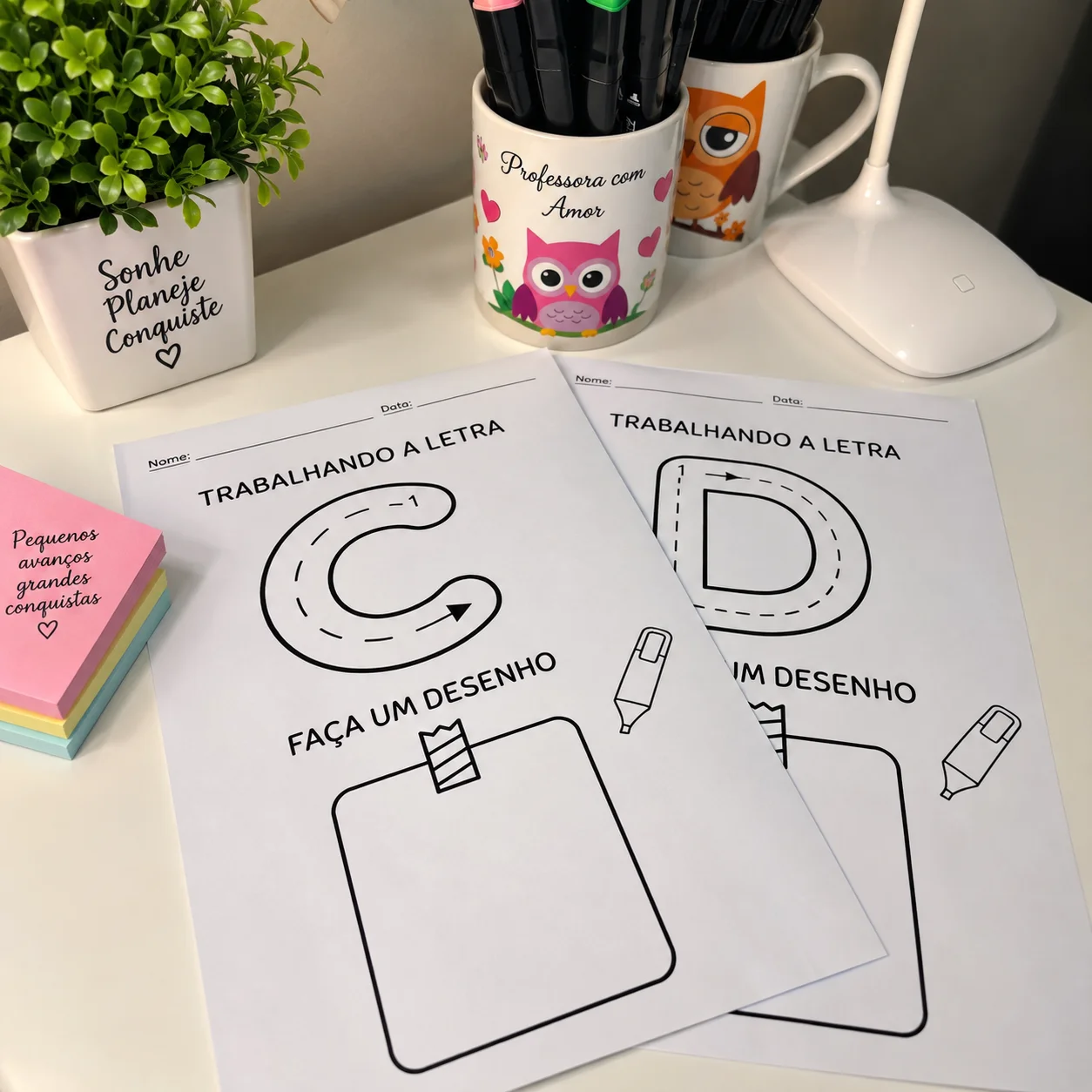 Trabalhando as Letras do Alfabeto- Alfabetização-Ensino Infantil — amostra 2: Atividades para trabalhar as letras do…
