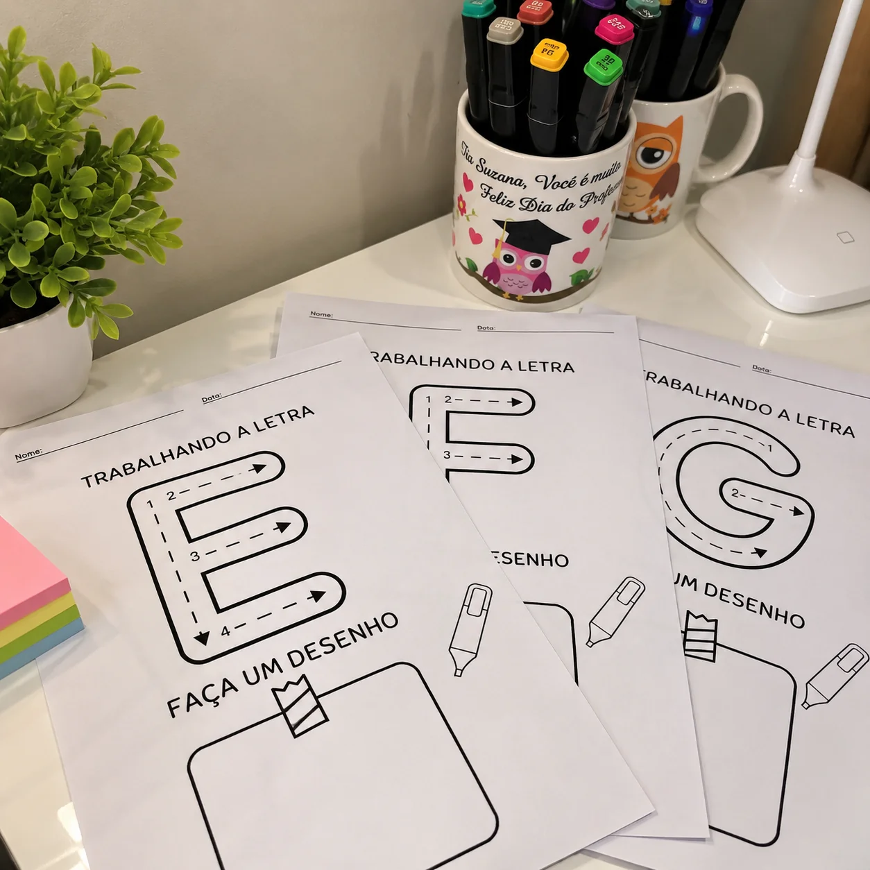 Trabalhando as Letras do Alfabeto- Alfabetização-Ensino Infantil — amostra 3: Atividades para trabalhar as letras do…