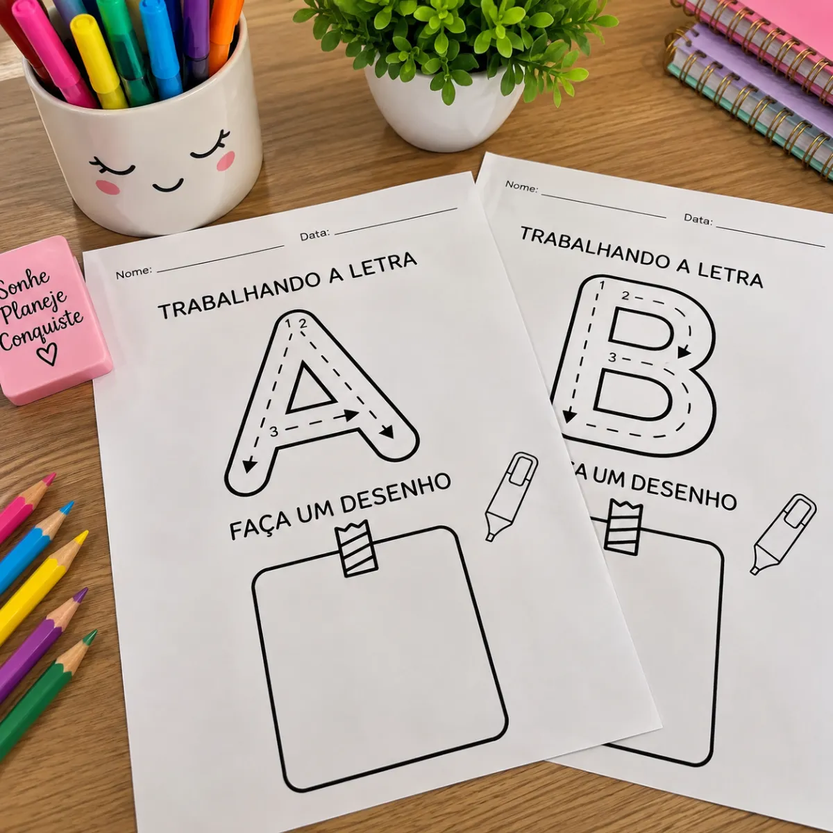Trabalhando as Letras do Alfabeto- Alfabetização-Ensino Infantil — amostra 1: Uma opção prática para trabalhar as letras de…