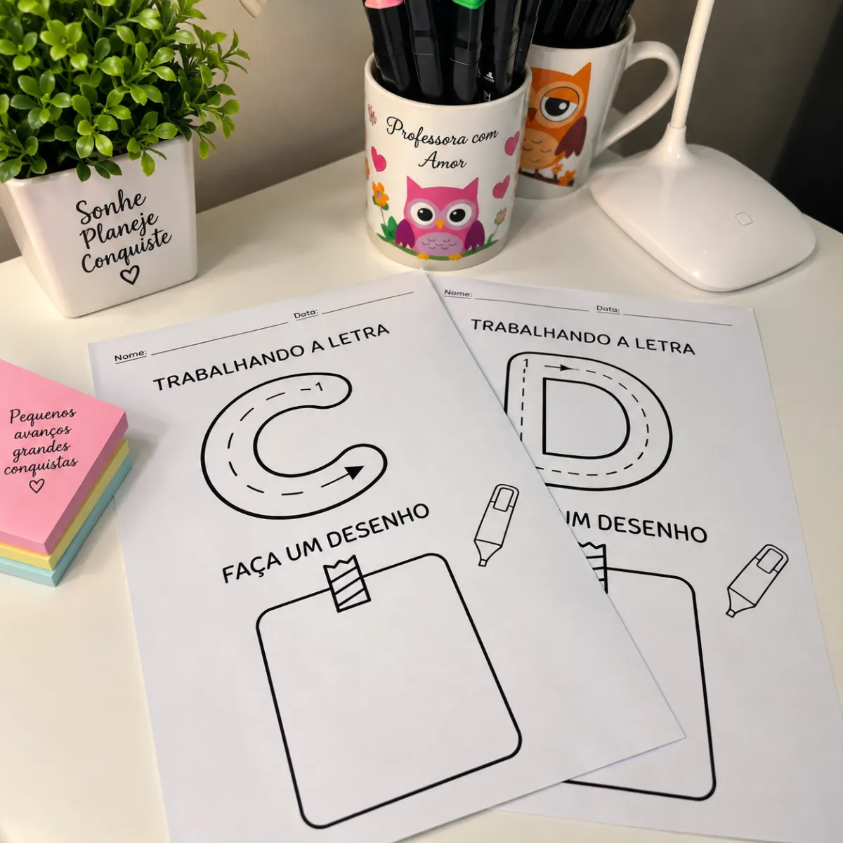 Trabalhando as Letras do Alfabeto- Alfabetização-Ensino Infantil — amostra 2: Atividades para trabalhar as letras do…