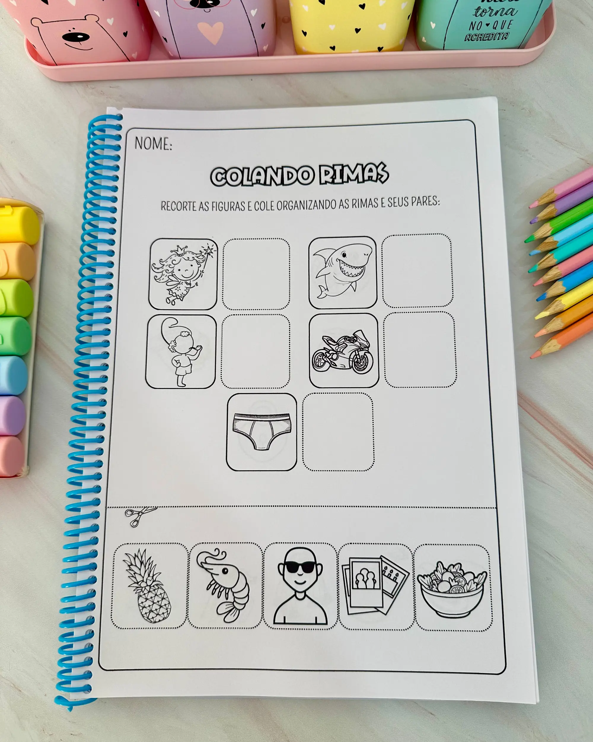 Trabalhando com Rimas - consciência fonológica — amostra 1: O que está incluso