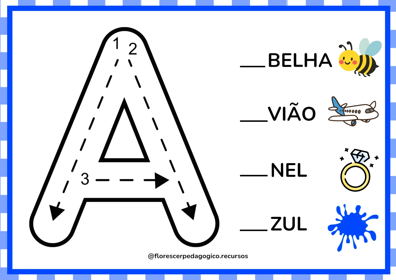 Traçado do Alfabeto | Recurso Pedagógico para Alfabetização — amostra 1: Atividade para praticar o traçado das letras do…
