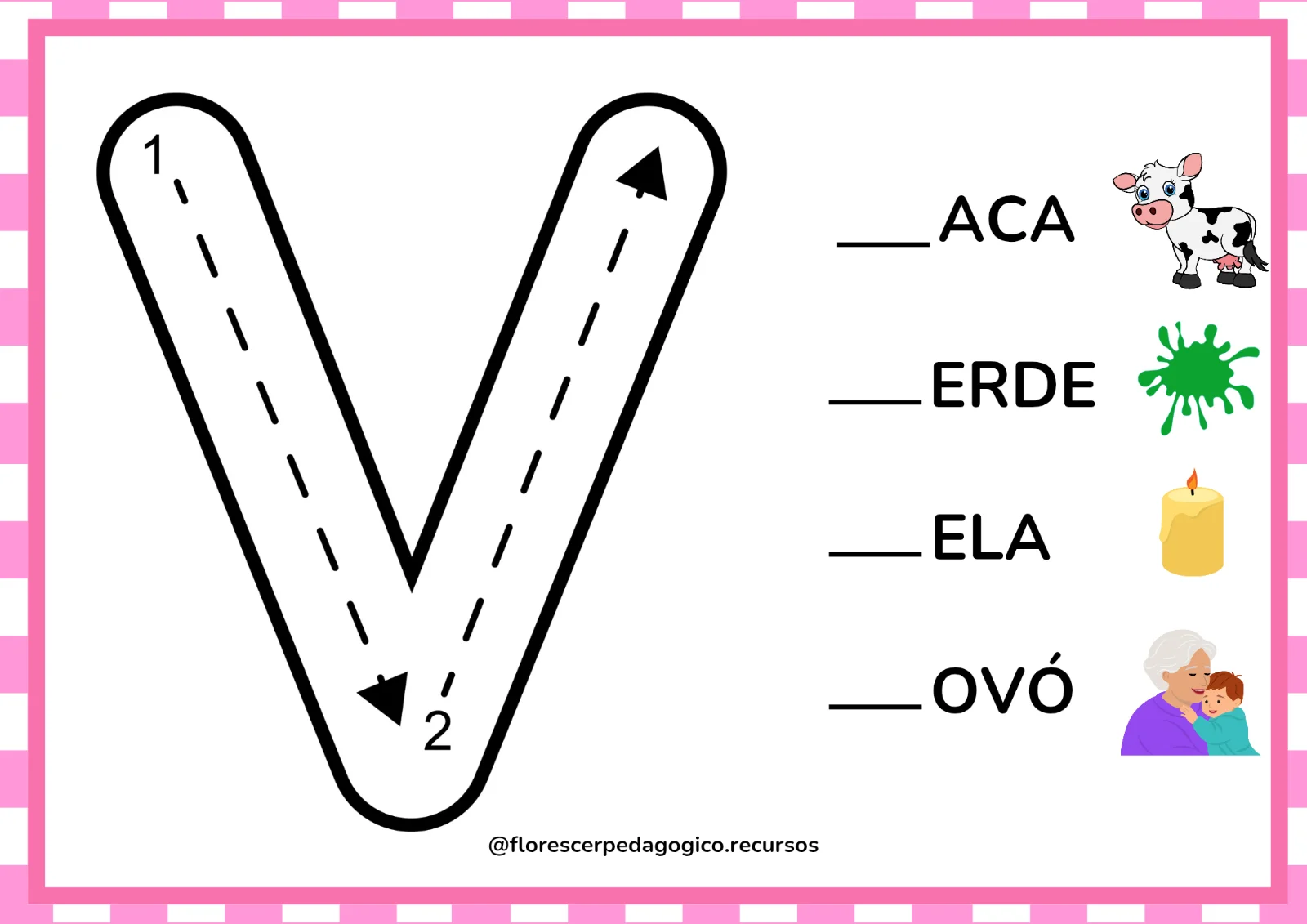 Traçado do Alfabeto | Recurso Pedagógico para Alfabetização — amostra 4: Atividade para praticar o traçado das letras do…