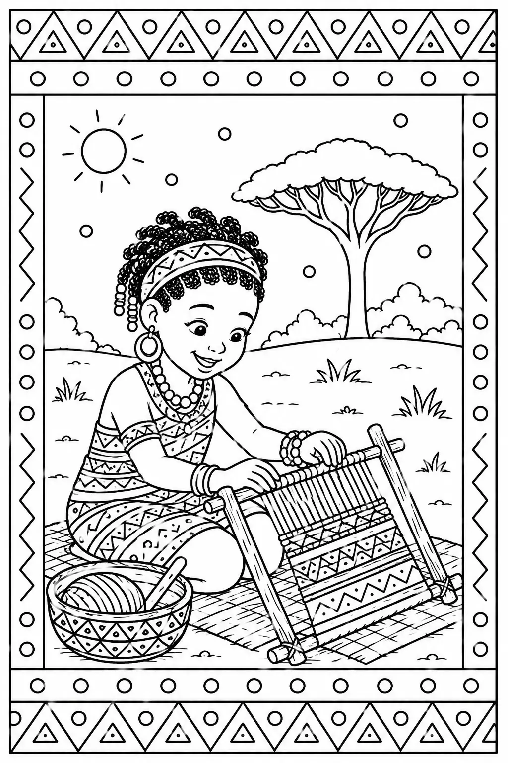 Traçados e Desenhos Negros – Arte, Cultura e Identidade — amostra 5: Material com atividades de traçados, padrões e…
