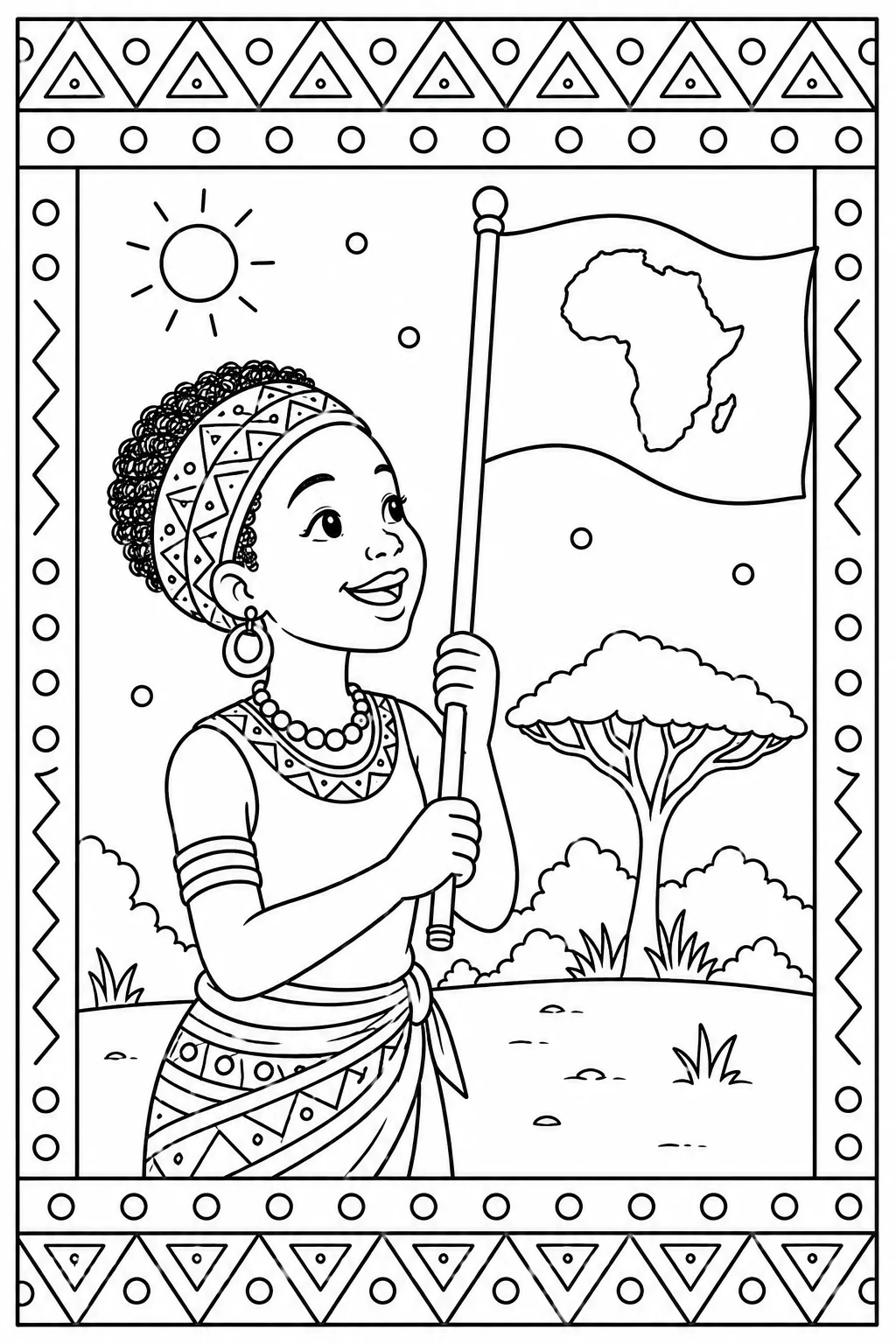 Traçados e Desenhos Negros – Arte, Cultura e Identidade — amostra 6: Material com atividades de traçados, padrões e…