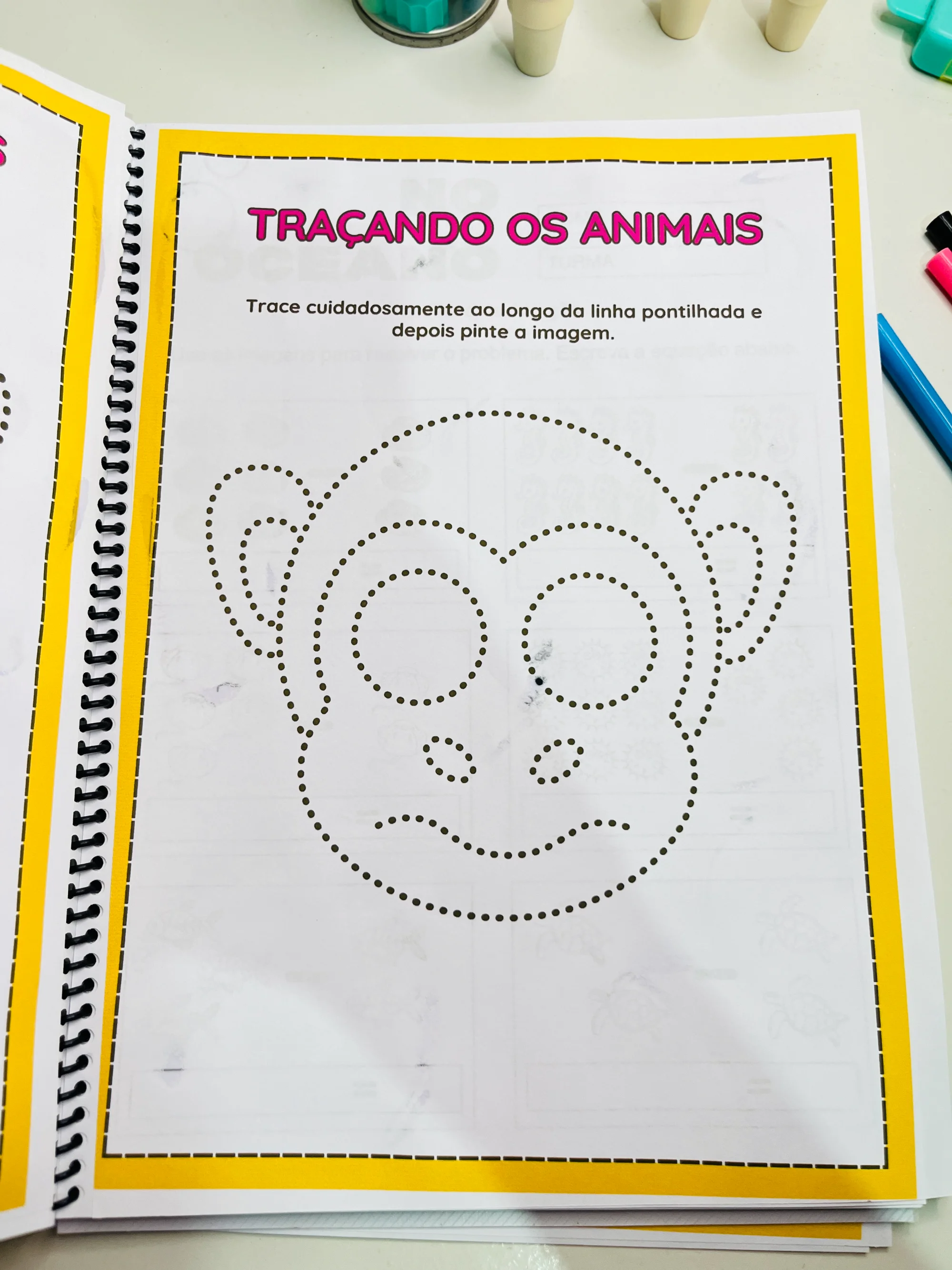 Traçando os Animais –Atividades Coordenação Motora Educação Especial — amostra 2: Atividades de traçado com animais…