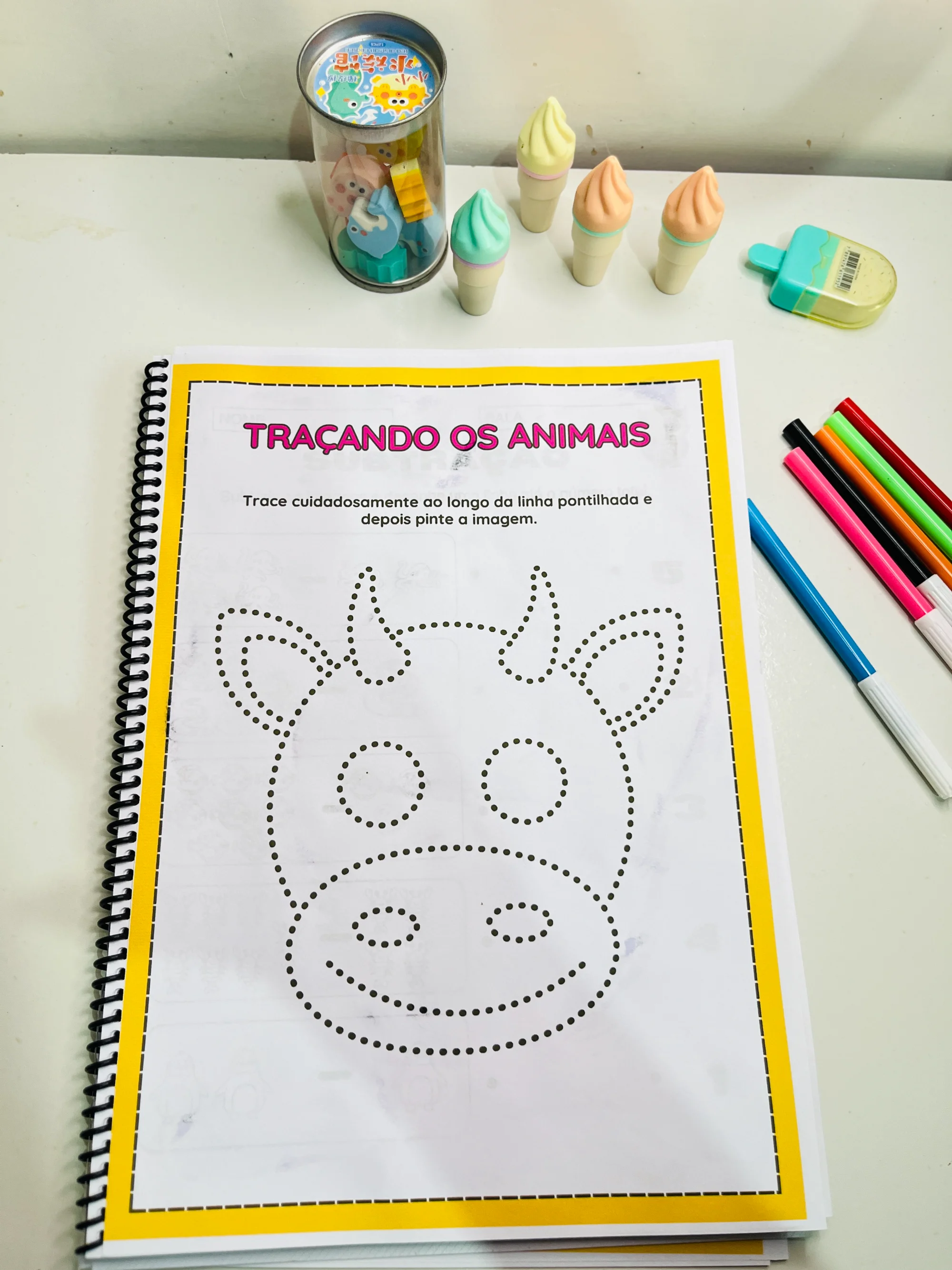 Traçando os Animais –Atividades Coordenação Motora Educação Especial — amostra 3: Atividades de traçado com animais…