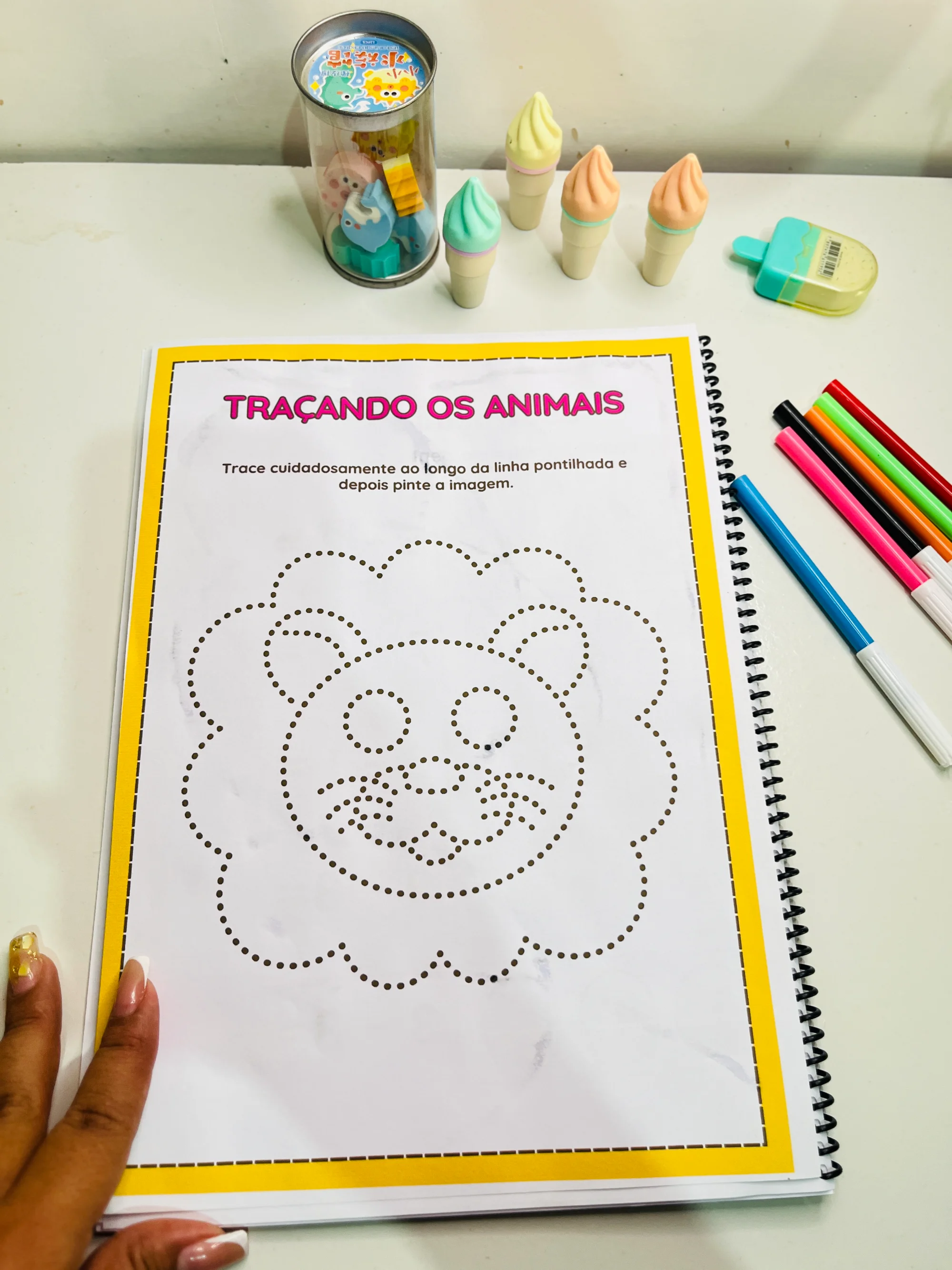 Traçando os Animais –Atividades Coordenação Motora Educação Especial — Alfabetização para Educação Infantil: Atividades de…