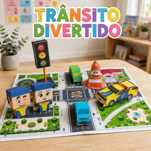 Trânsito Divertido - Recurso Pedagógico: Ensino Fundamental — capa do material