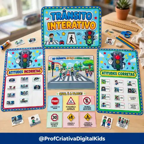 Trânsito Interativo - Recurso Pedagógico Semana do Trânsito — capa do material