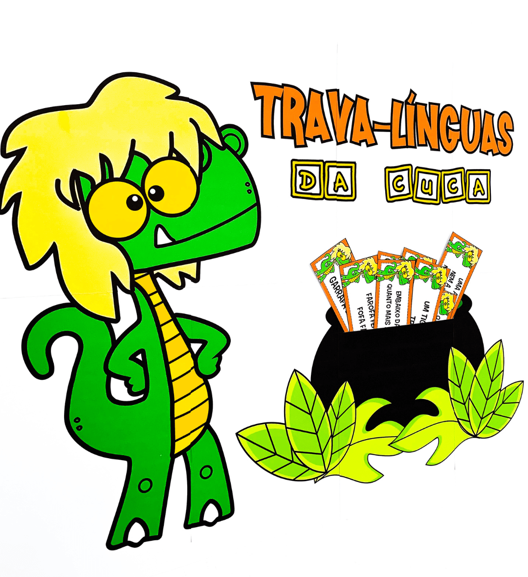 Trava-línguas da Cuca: PDF com 30 desafios e painel ampliado — amostra 1: Trava-línguas da Cuca para explorar a linguagem
