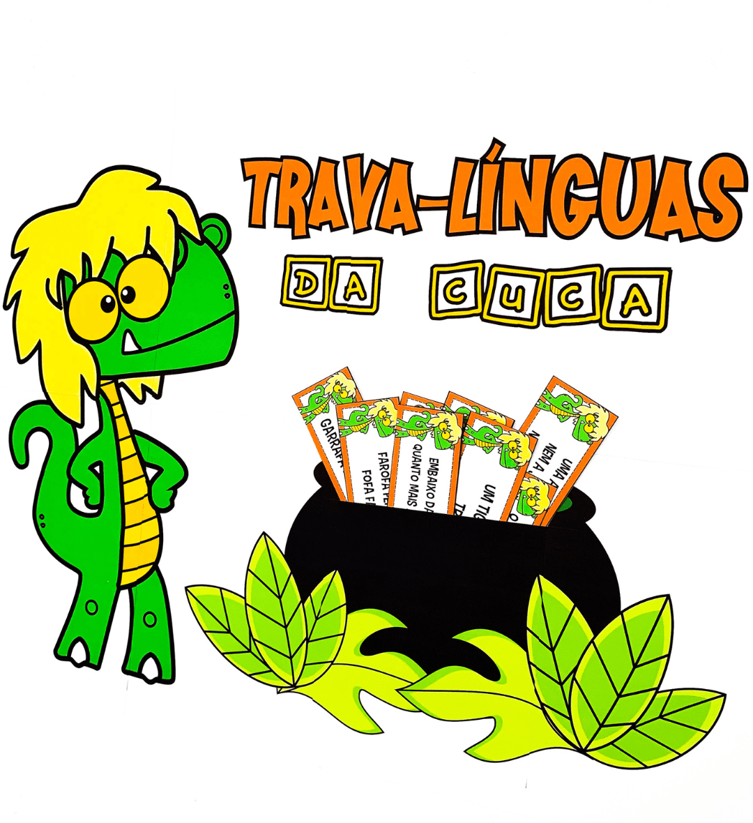 Trava-línguas da Cuca: PDF com 30 desafios e painel ampliado — amostra 5: Explore a oralidade e o folclore com 30…