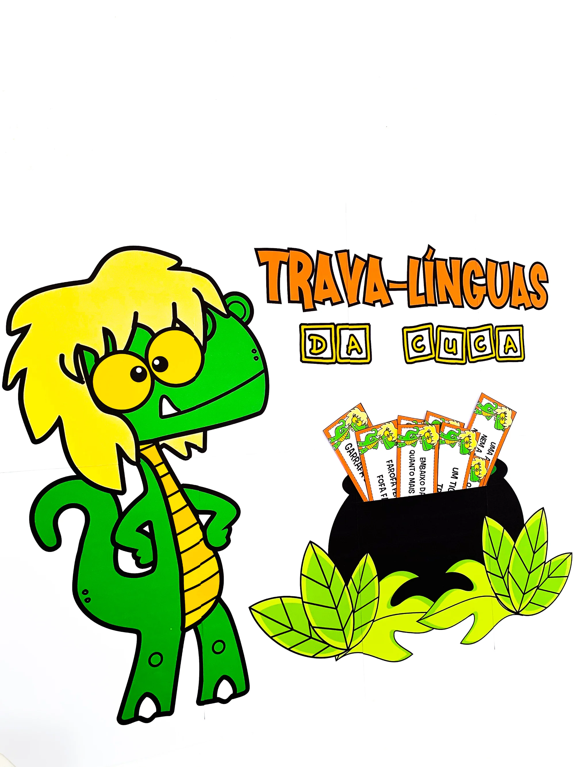 Trava-línguas da Cuca! — amostra 2: Material com 30 trava-línguas e painel ampliado para trabalhar oralidade, leitura e…