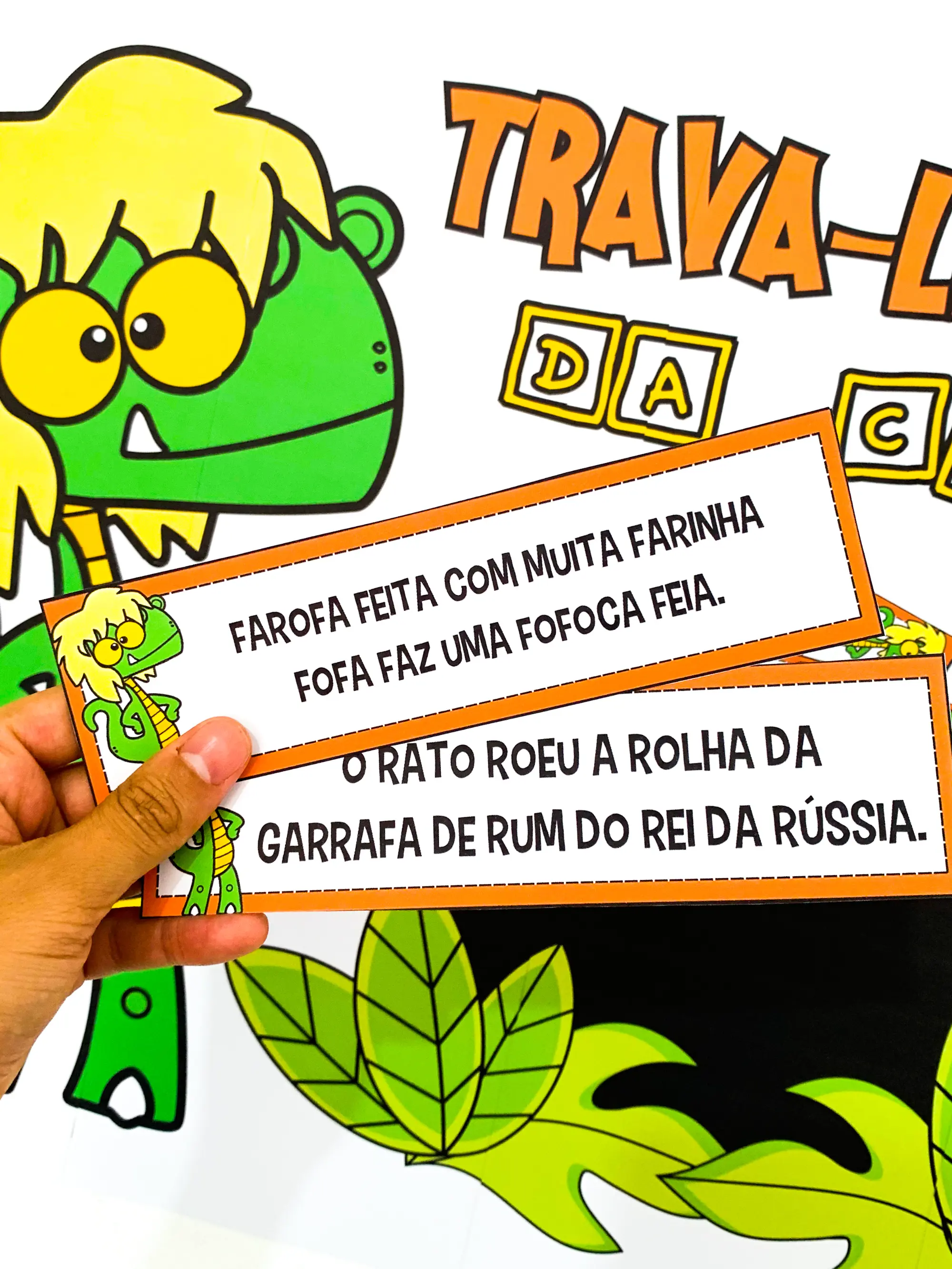 Trava-línguas da Cuca! — amostra 3: Material com 30 trava-línguas e painel ampliado para trabalhar oralidade, leitura e…