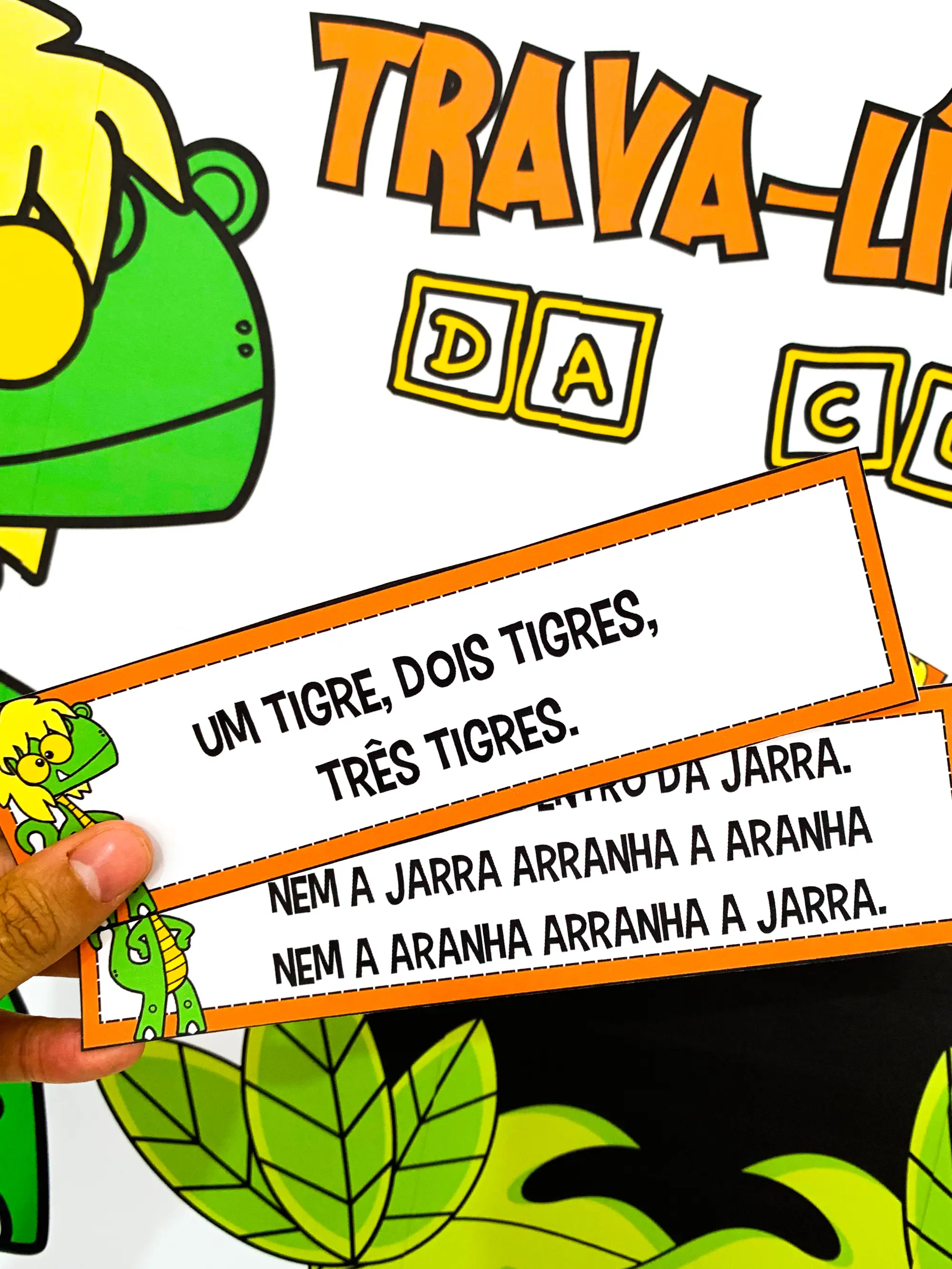 Trava-línguas da Cuca! — amostra 4: Material com 30 trava-línguas e painel ampliado para trabalhar oralidade, leitura e…