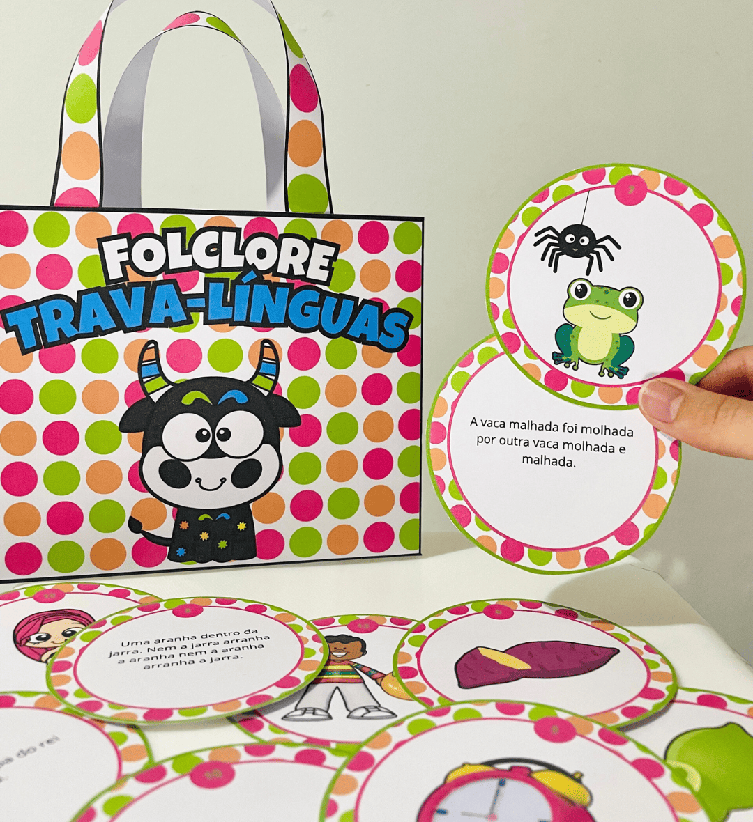 Trava-línguas do folclore: fichas ilustradas em PDF — Jogos pedagógicos para Educação Infantil: Explore a oralidade e a…