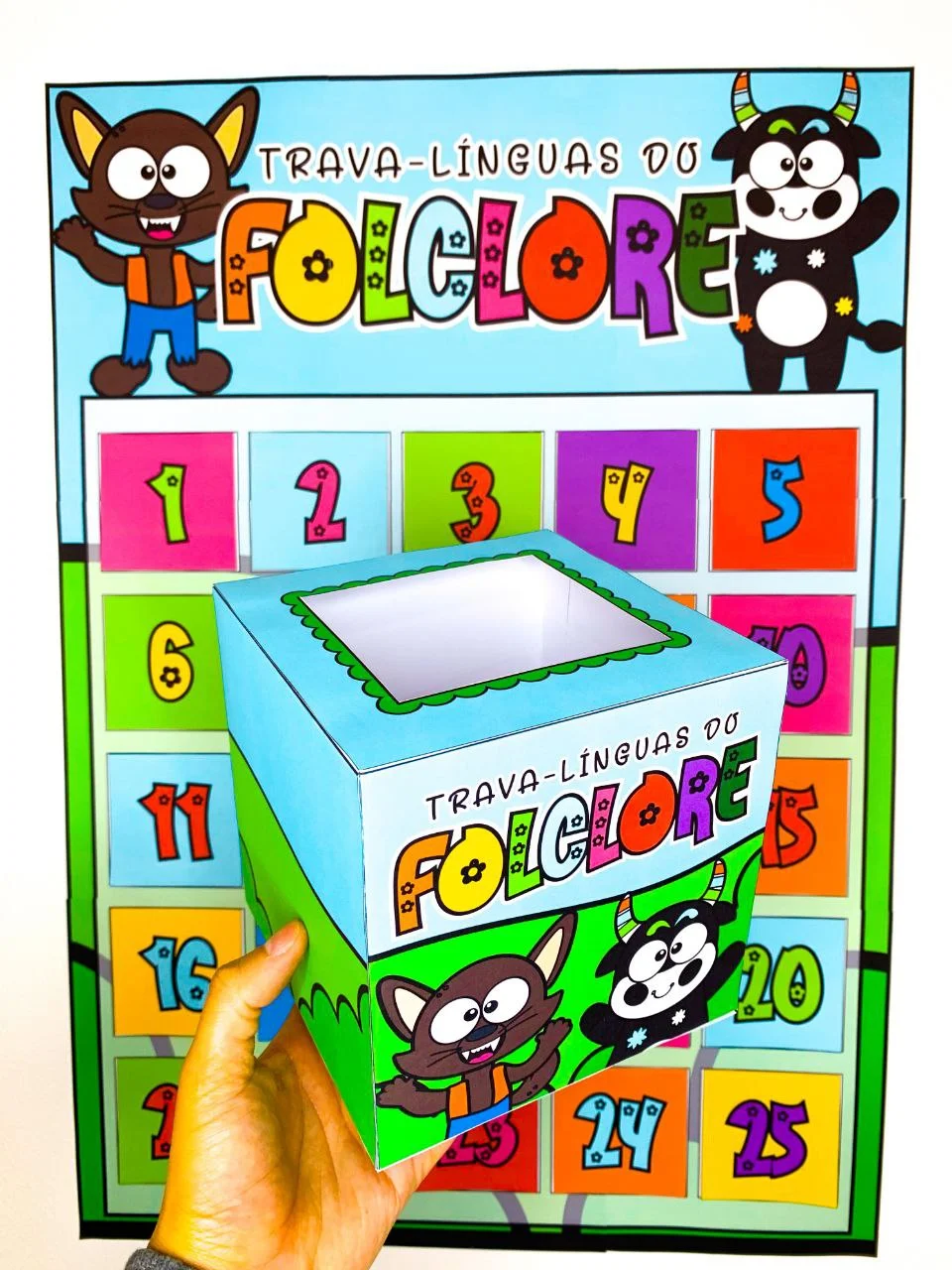 Trava-Línguas Folclóricos para Imprimir | Cartaz Interativo — amostra 1: Um desafio divertido com sabor de Folclore…