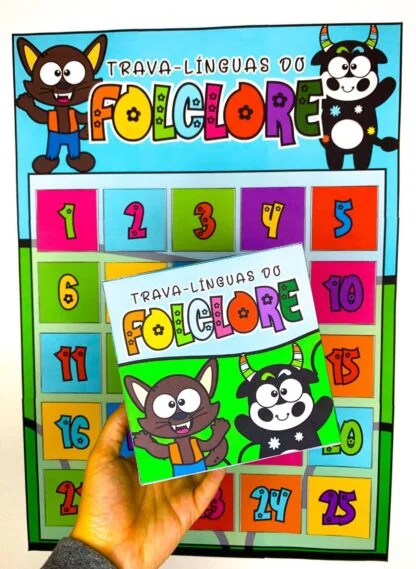 Trava-Línguas Folclóricos para Imprimir | Cartaz Interativo — capa do material