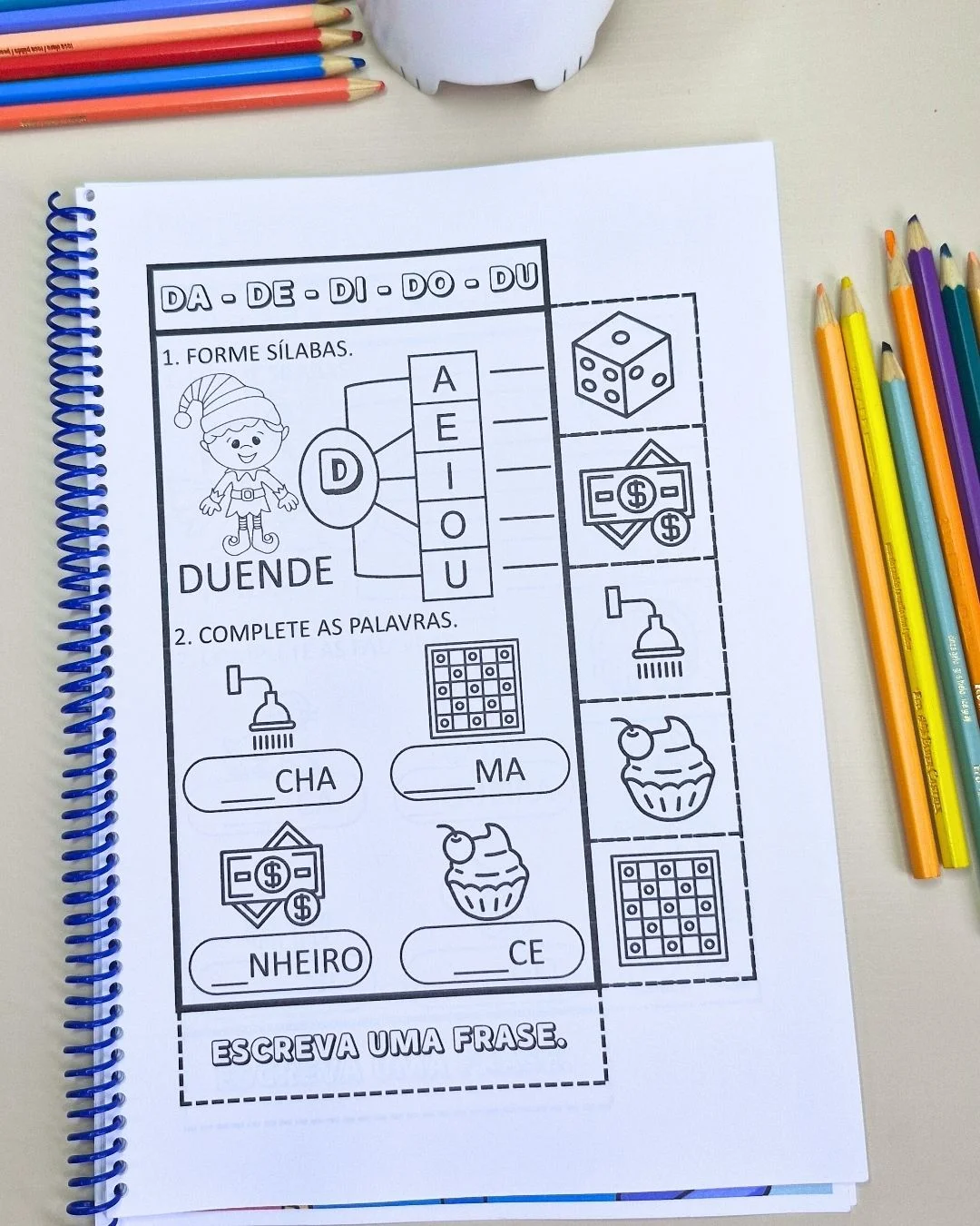 Treinando sílabas simples — amostra 3: Material pedagógico desenvolvido para ajudar crianças em processo de alfabetização a… Treinando sílabas simples — amostra 3: Material pedagógico desenvolvido para ajudar crianças em processo de alfabetização a…