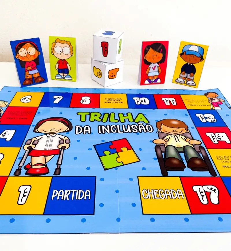 Trilha da Inclusão: jogo em PDF para Educação Infantil — Jogos pedagógicos para Educação Infantil: Trabalhe a inclusão com…