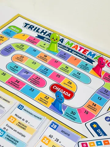 Trilha da Matemática em PDF | Jogo Pedagógico BNCC — amostra 2: Jogo Trilha da Matemática em PDF com tabuleiro, cartas de… Trilha da Matemática em PDF | Jogo Pedagógico BNCC — amostra 2: Jogo Trilha da Matemática em PDF com tabuleiro, cartas de…