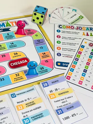 Trilha da Matemática em PDF | Jogo Pedagógico BNCC — amostra 7: Jogo Trilha da Matemática em PDF com tabuleiro, cartas de… Trilha da Matemática em PDF | Jogo Pedagógico BNCC — amostra 7: Jogo Trilha da Matemática em PDF com tabuleiro, cartas de…