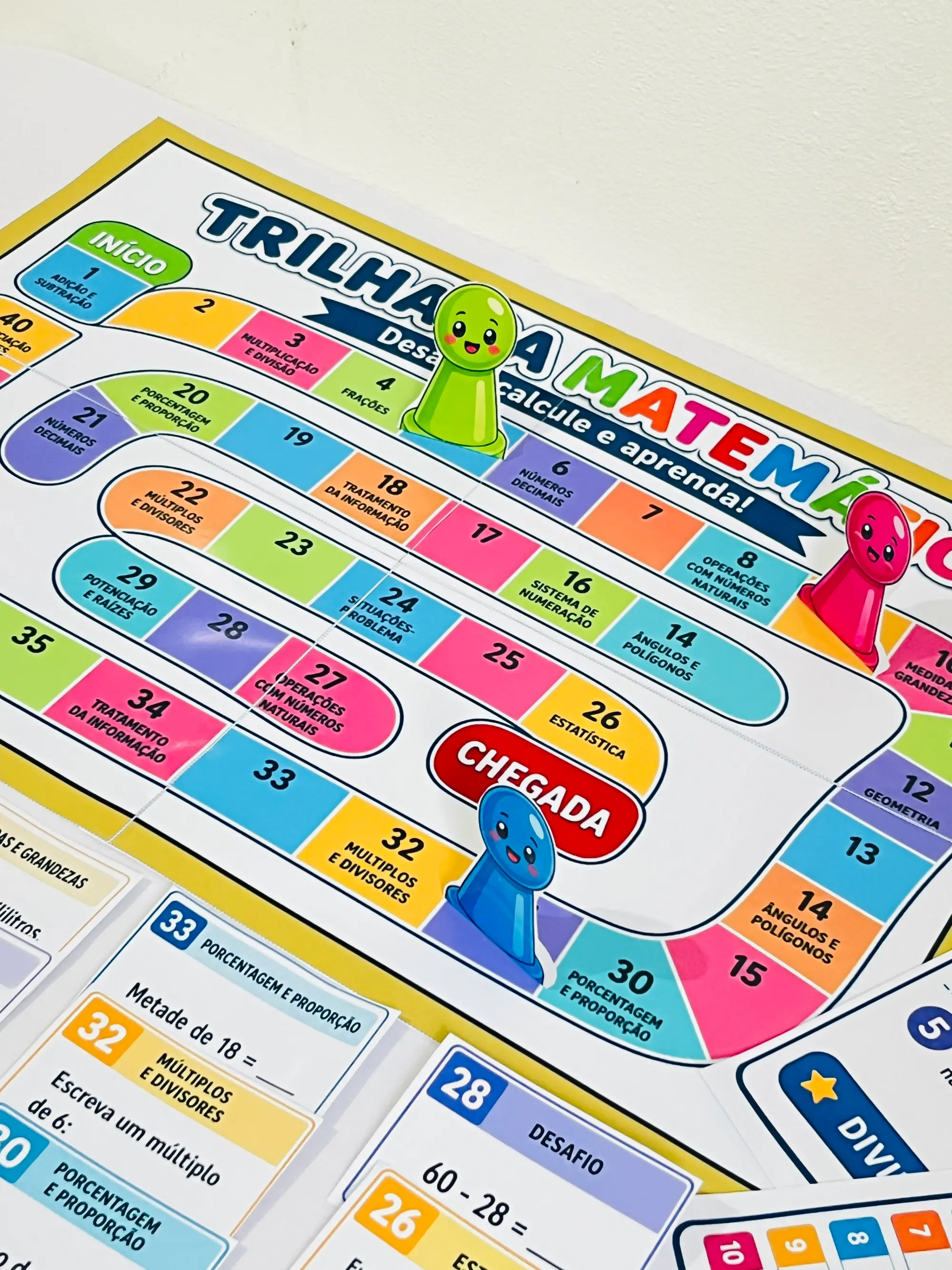 Trilha da Matemática: Jogo Matemático com 48 Desafios para Revisão — amostra 3: Trilha da Matemática com 48 desafios de… Trilha da Matemática: Jogo Matemático com 48 Desafios para Revisão — amostra 3: Trilha da Matemática com 48 desafios de…