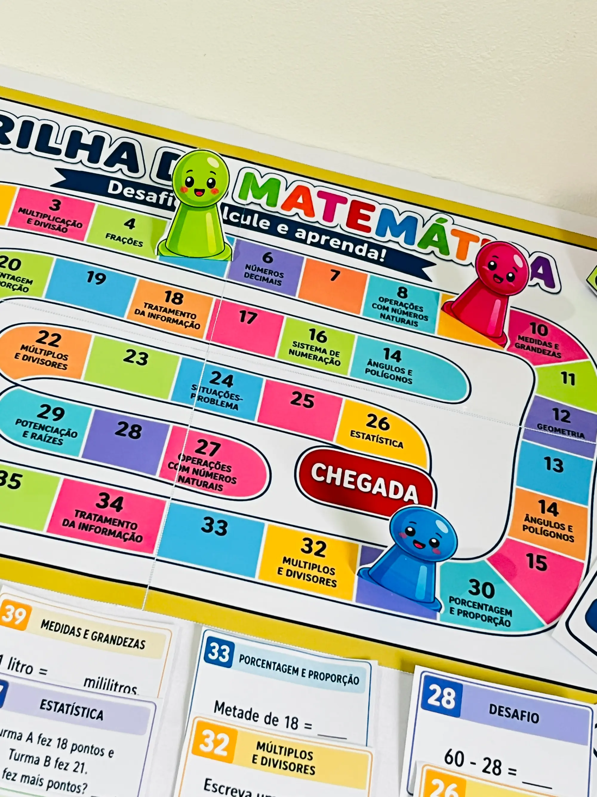 Trilha da Matemática: Jogo Matemático com 48 Desafios para Revisão — amostra 7: Trilha da Matemática com 48 desafios de… Trilha da Matemática: Jogo Matemático com 48 Desafios para Revisão — amostra 7: Trilha da Matemática com 48 desafios de…