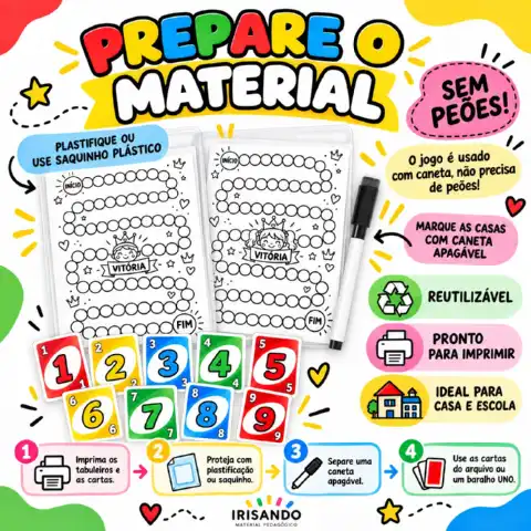 Trilha da Vitória – Jogo com Cartas Numéricas — amostra 3: A Trilha da Vitória é um jogo pedagógico divertido para… Trilha da Vitória – Jogo com Cartas Numéricas — amostra 3: A Trilha da Vitória é um jogo pedagógico divertido para…