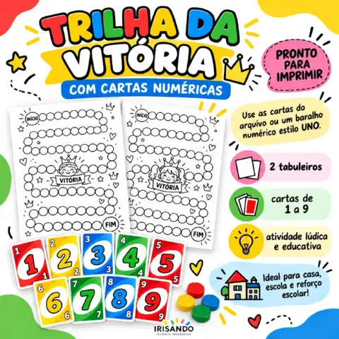 Trilha da Vitória – Jogo com Cartas Numéricas — capa do material