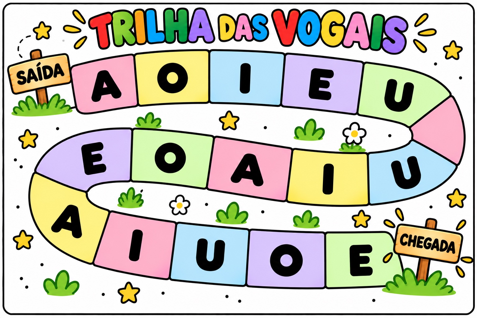 Trilha das Vogais e do Alfabeto: Aprendendo Grafemas e Fonemas — amostra 2: Como usar em sala de aula
