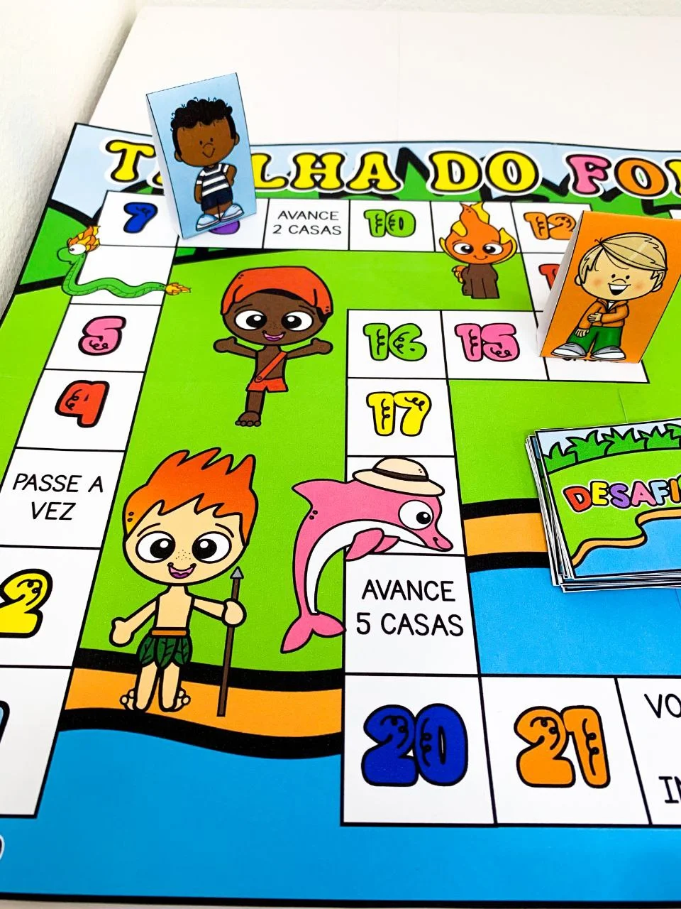 Trilha do Folclore Brasileiro | Jogo Pedagógico para Imprimir — amostra 3: Quer levar para sua sala de aula um recurso que…